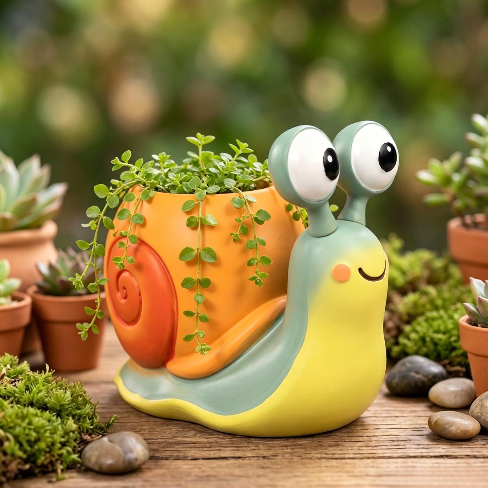وعاء زهور على شكل حلزون، حامل  - مراجعة Echeveria Succulent وسعره