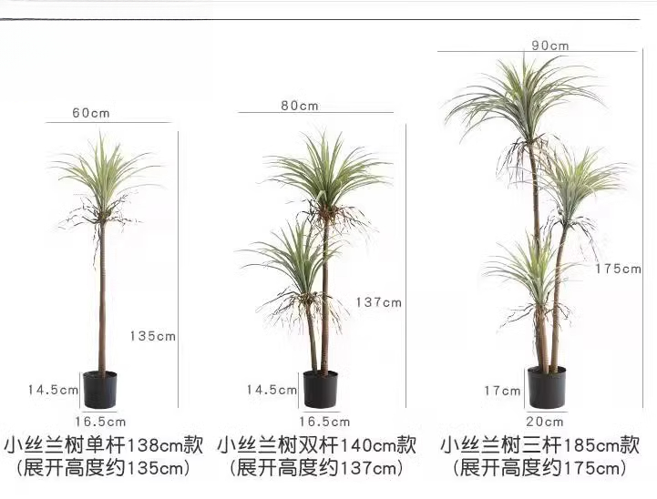 دم التنين يوكا نبات اصطناعي شج - مراجعة Dracaena Marginata وسعره